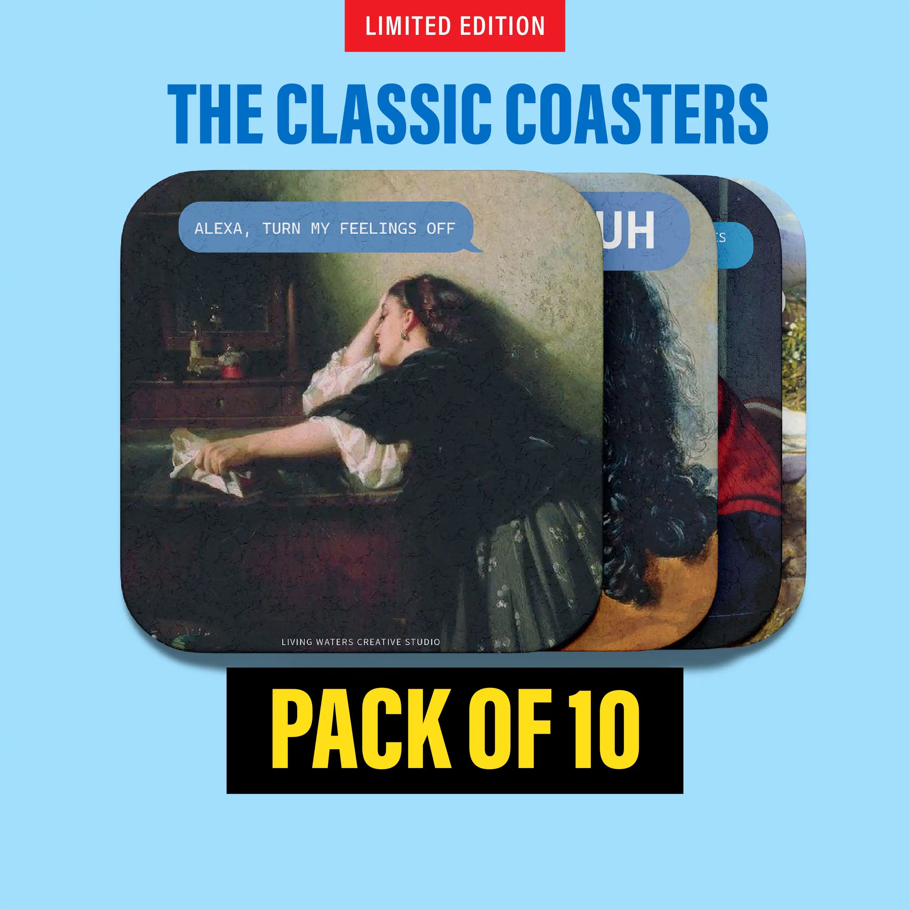 The Classic Coasters Pack of 10