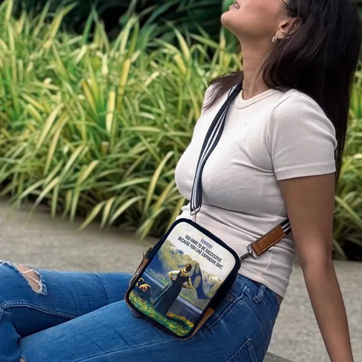 Crossbody bag features and product information