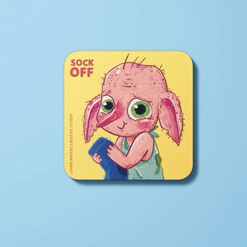 Sock Off Coaster