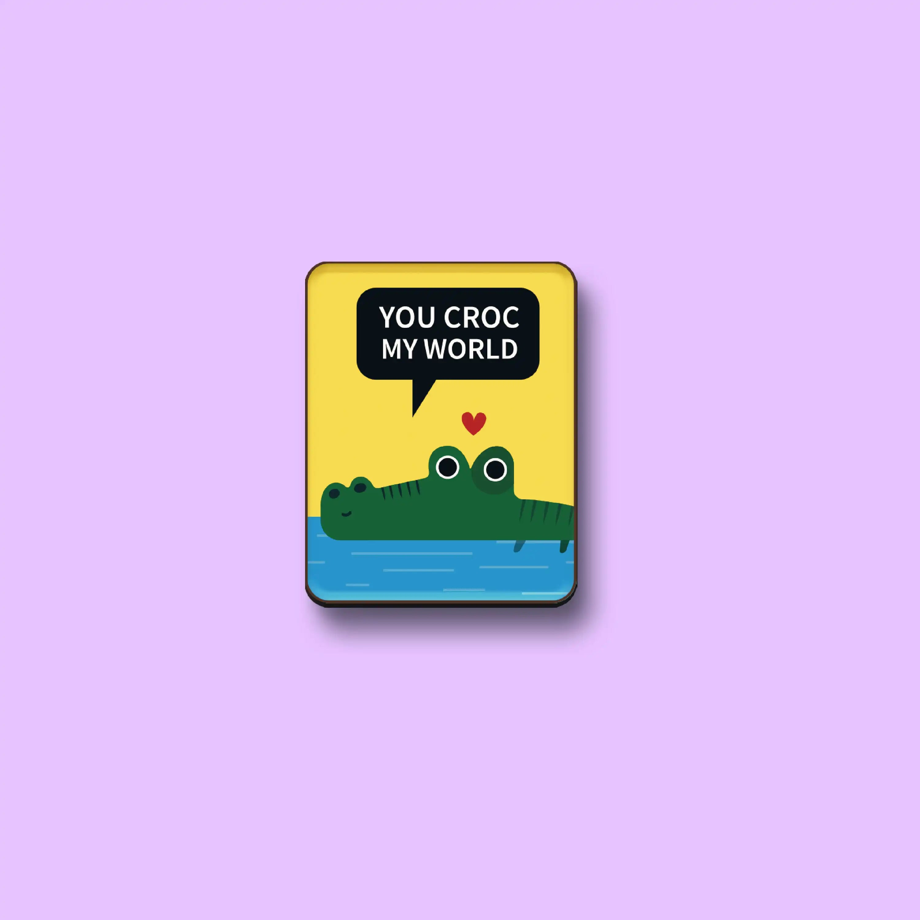 The Croc My World Pin