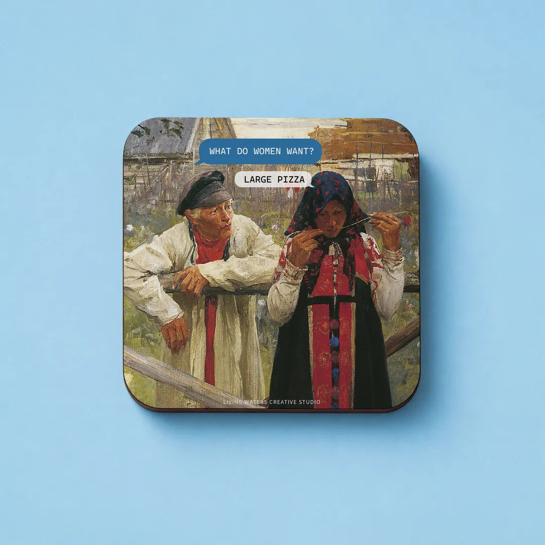 The Large Pizza Classic Coaster