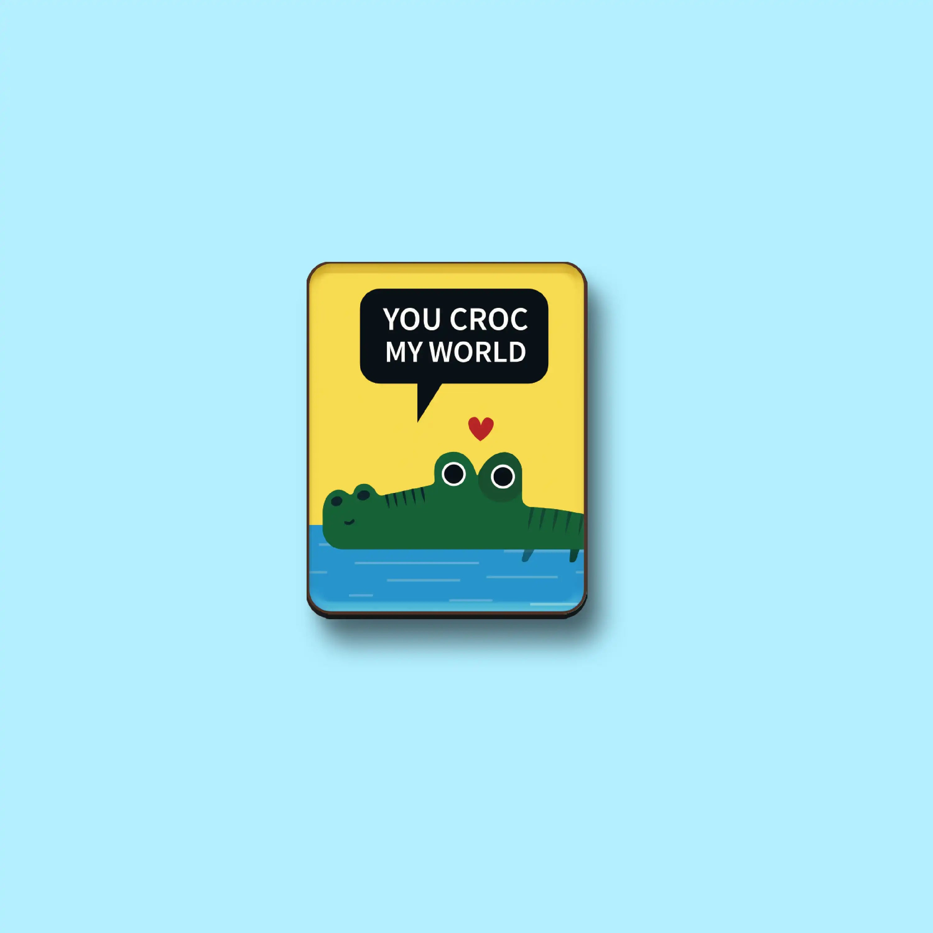 The Croc My World Magnet