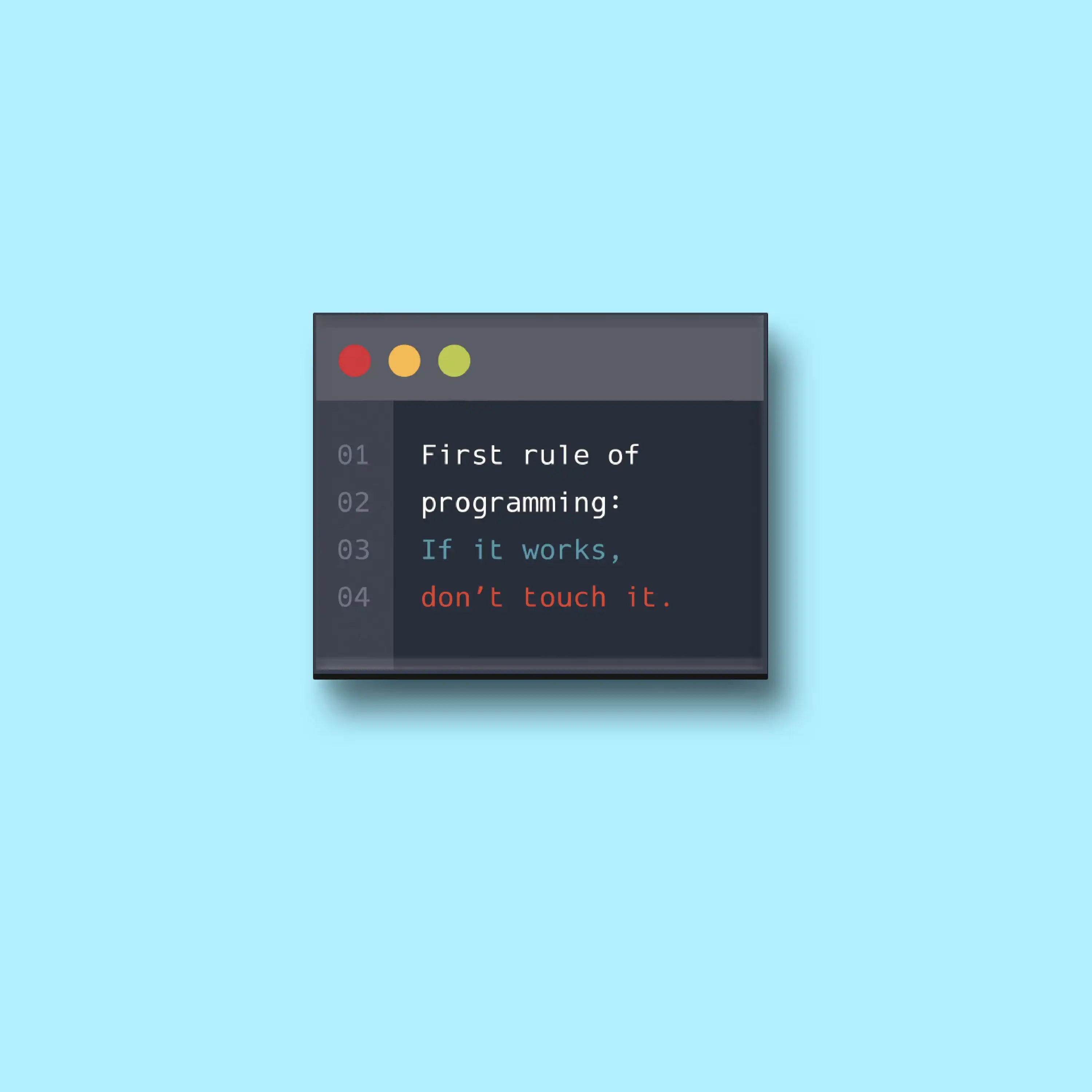 The First Rule Magnet