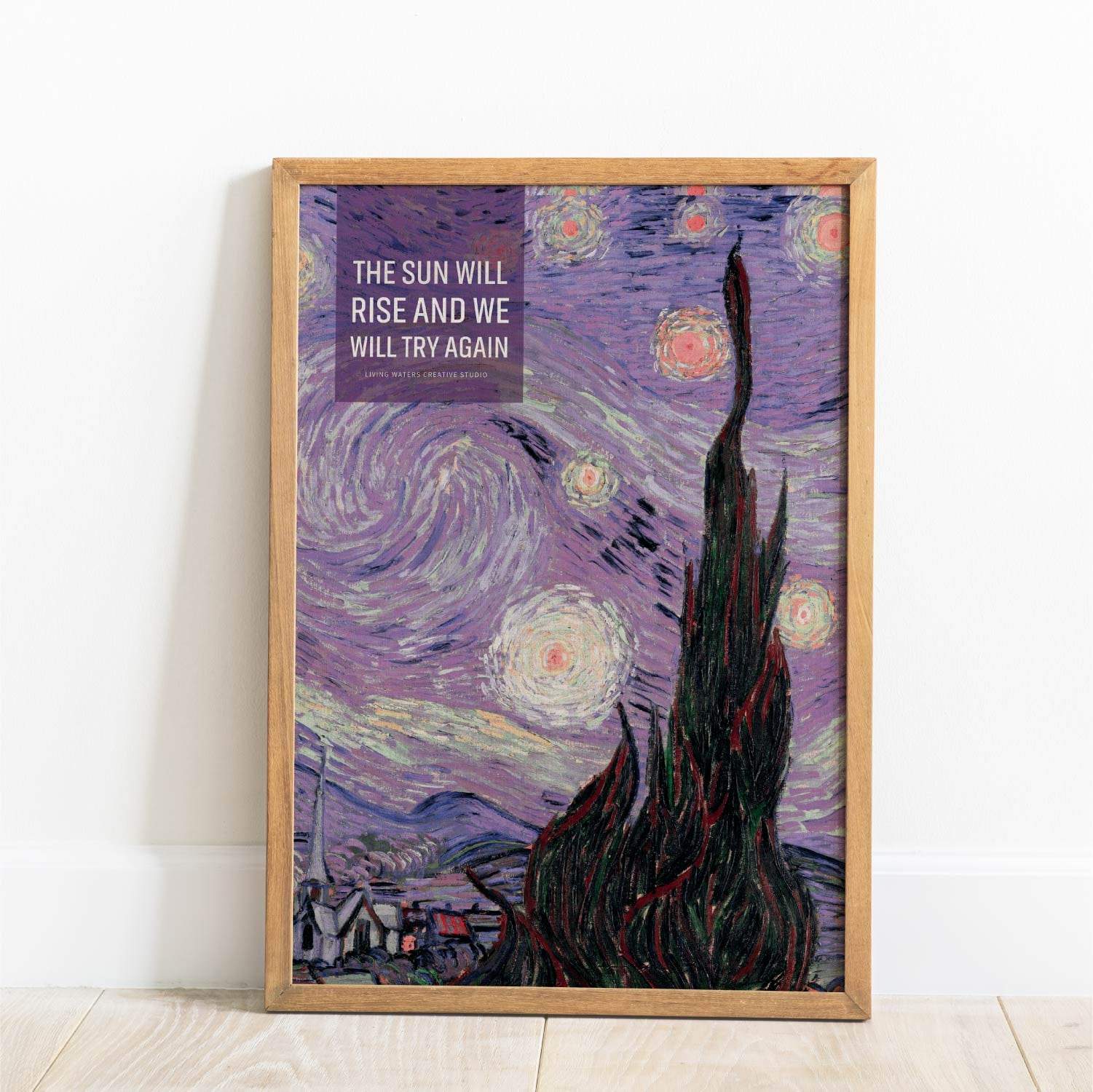 The Big Starry Night Canvas Frame