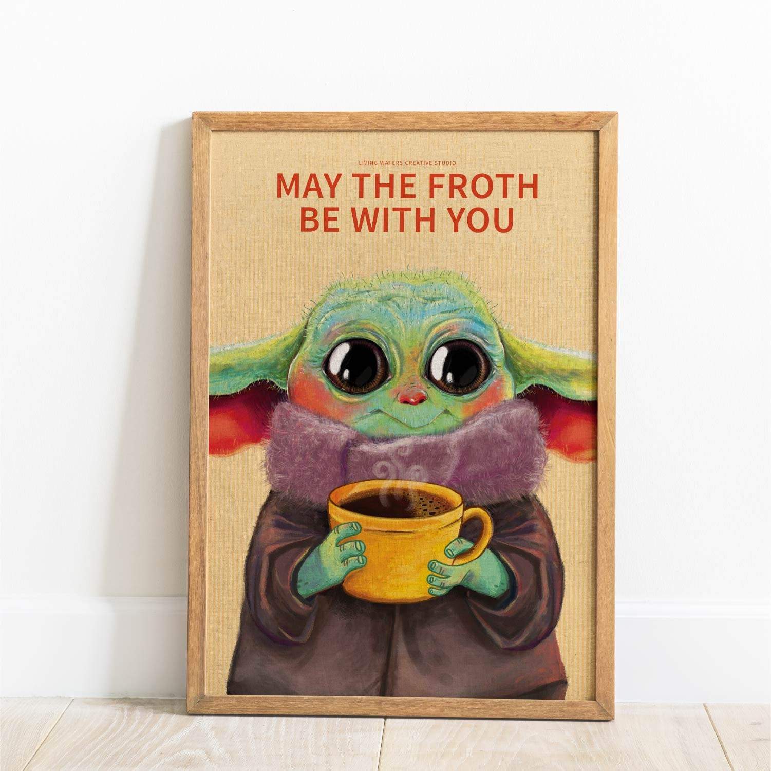 The Big Baby Froth Canvas Frame