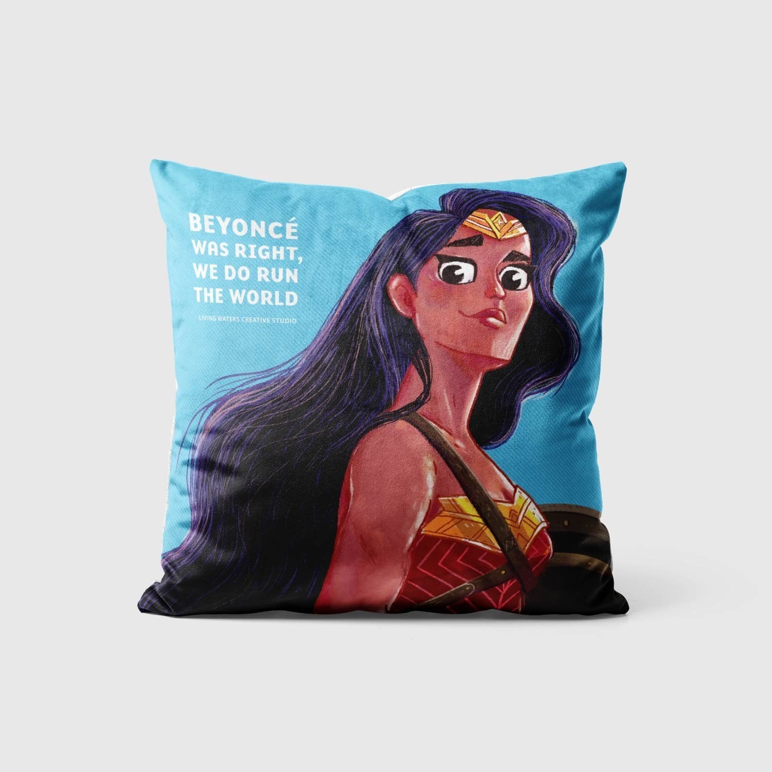 The Fight Like A Girl Cushion Cover