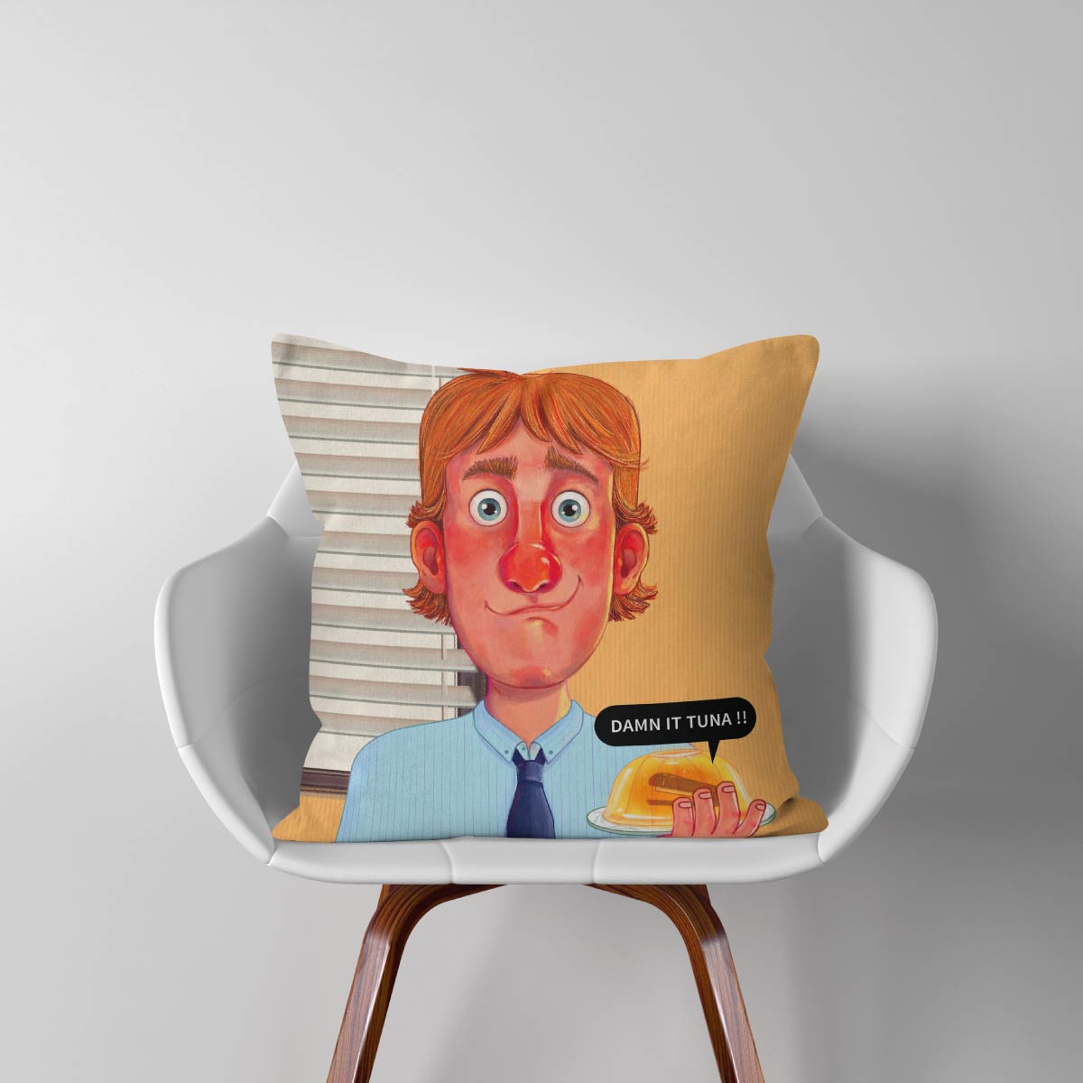 The Big Damn It Tuna Cushion Cover