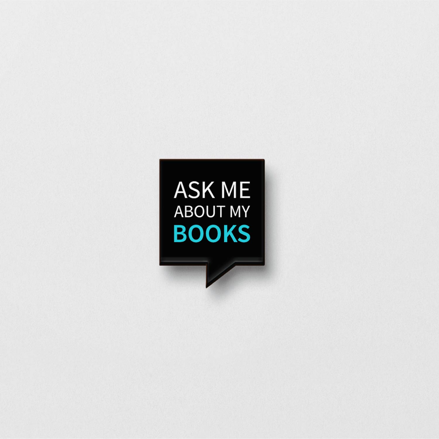 The Ask Me About Books Pin