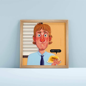 The Damn It Tuna Canvas Frame