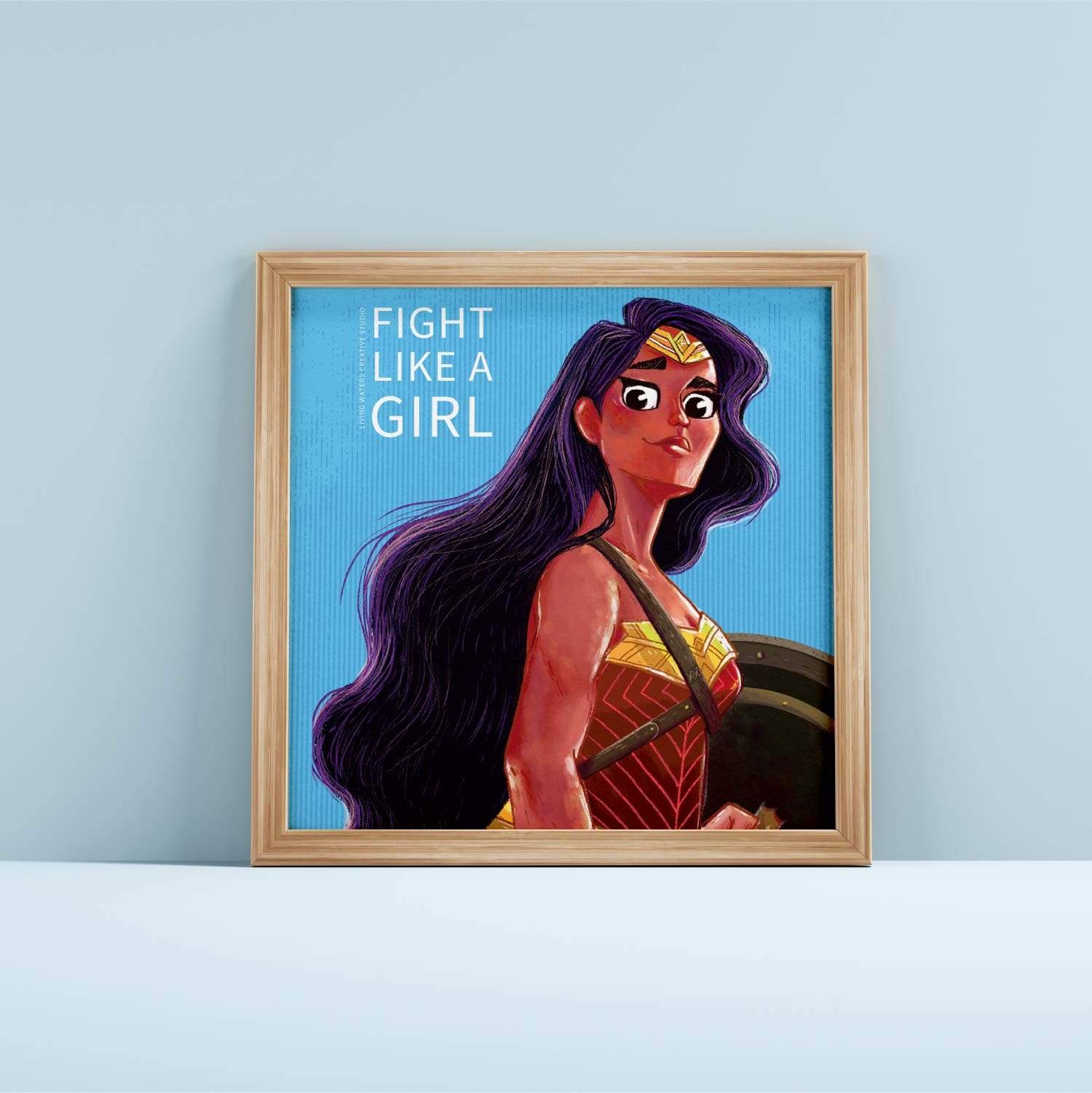 The Fight Like A Girl Canvas Frame