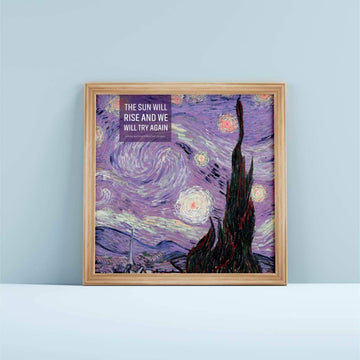 The Starry Night Canvas Frame